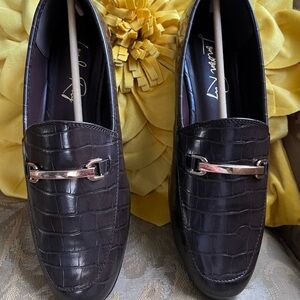 London Rag Horsebit Embellished Faux Croc Loafer (9)